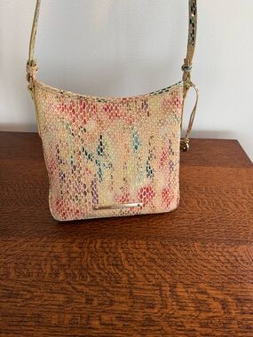 NWOT Brahmin Jody Crossbody Bag in Multi Junie Snake Embossed Leather